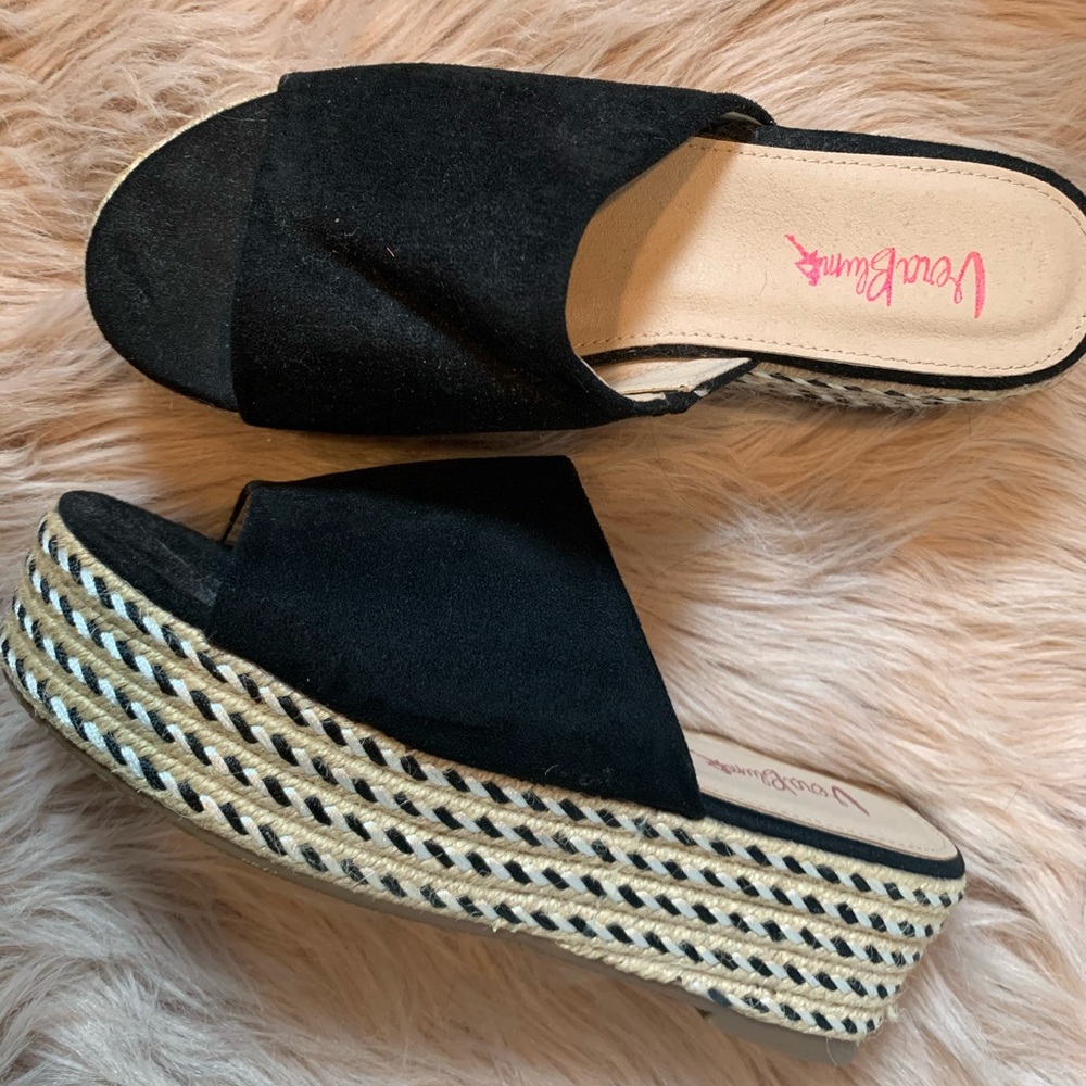 Black Platform Espadrille